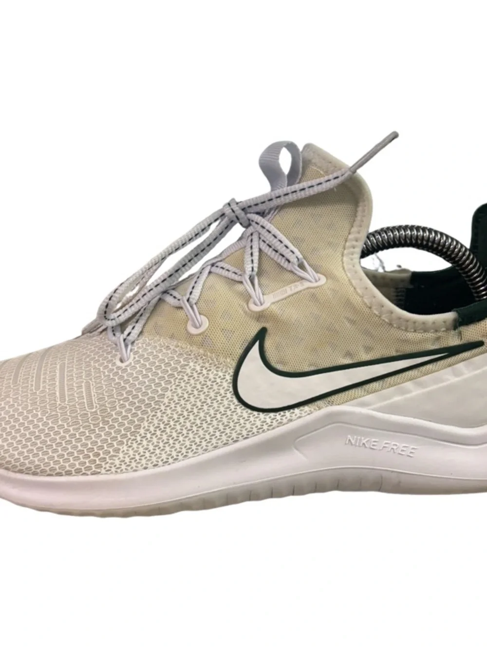 Nike Green Bay Packers  White/Green Free TR 8 Shoes Size 9